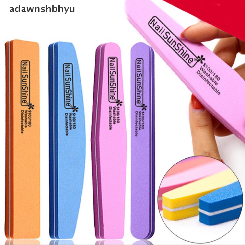 Set 10 Miếng Xốp Nhám Đánh Bóng Móng Tay 100 / 180