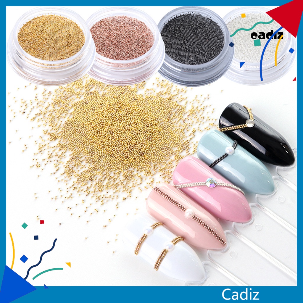1 Hộp Hạt Kim Loại Trang Trí Móng Tay Nghệ Thuật DIY