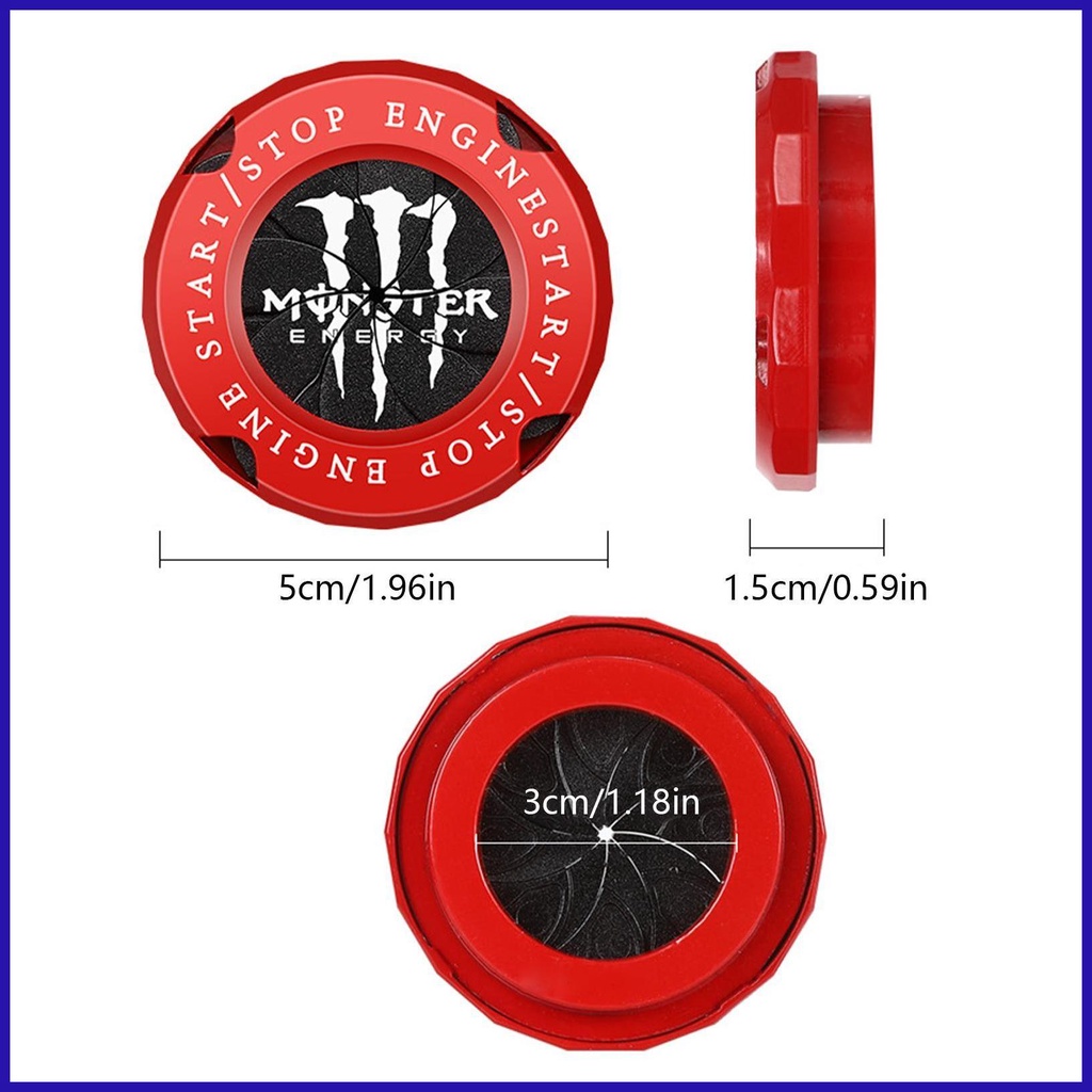 Vỏ Bảo Vệ Nút Khởi Động Xe Hơi / Xe Máy Xoay Được Trang Trí Nội Thất