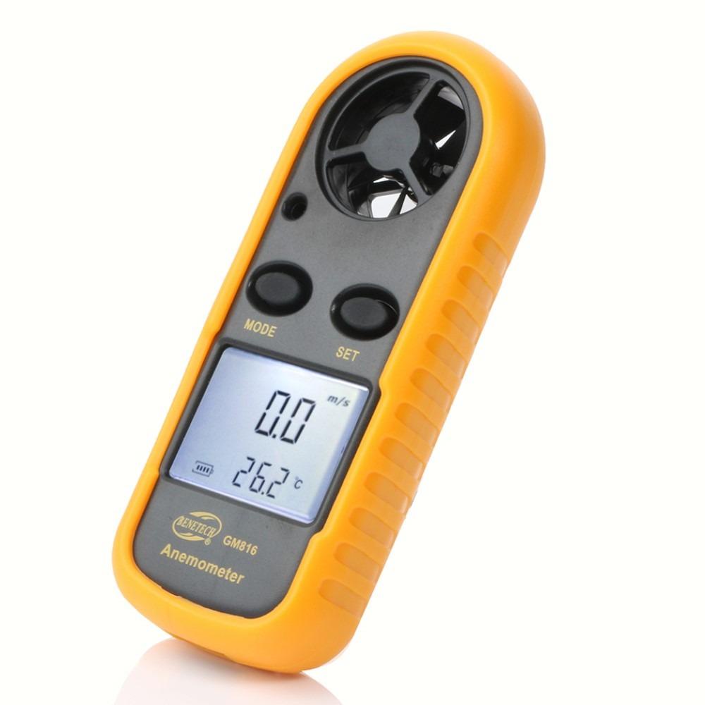 KUNHEV Đồng Hồ Đo Tốc Độ Gió Cầm Tay Mini 0-30m / s