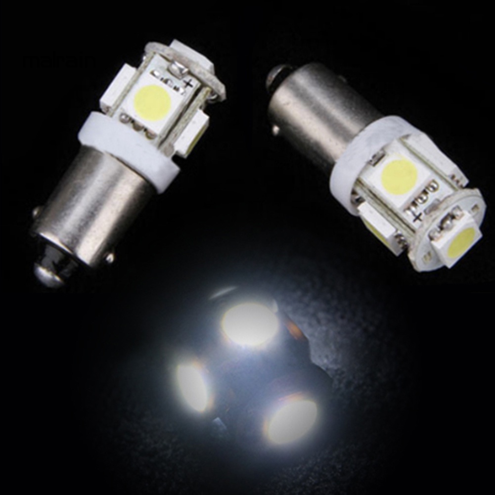 Bộ 2 Đèn LED T11 BA9S Xenon 5050 5SMD T4W H6W Chất Lượng Cao