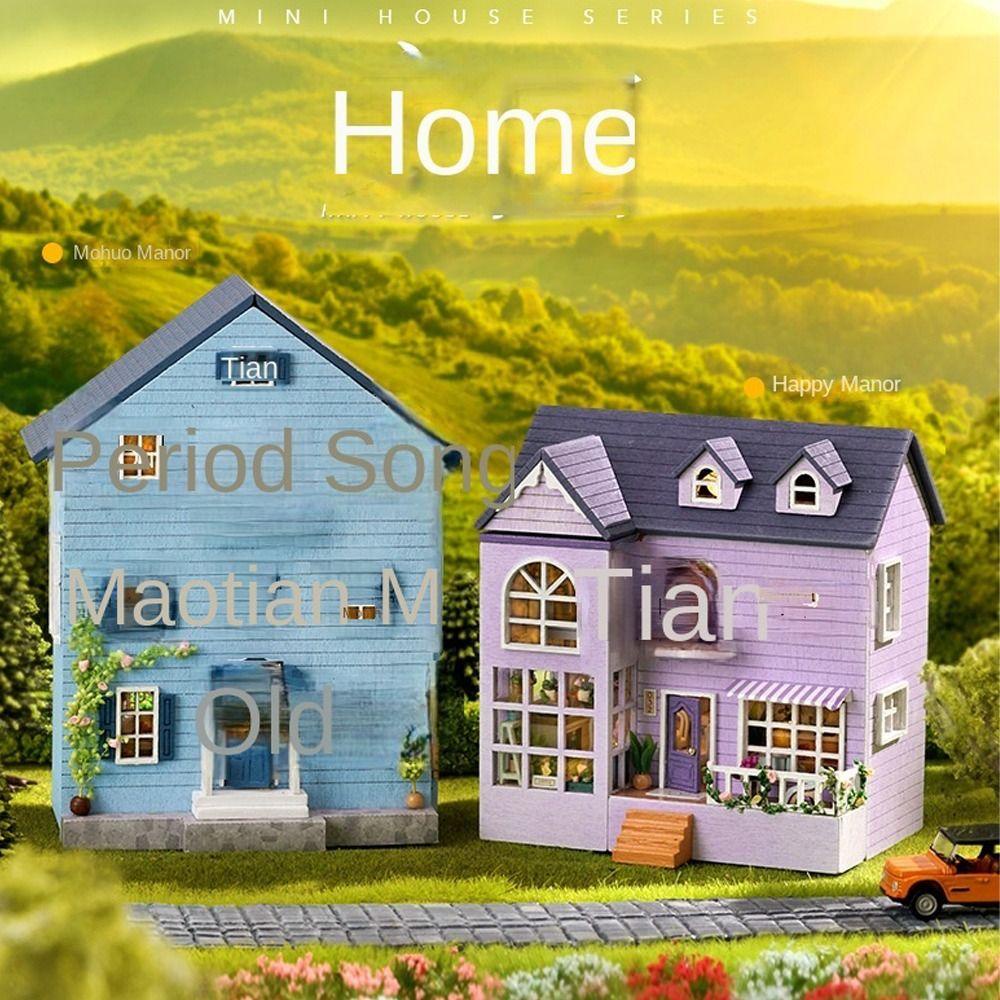 Mô Hình Ngôi Nhà Búp Bê Mini Vui Nhộn Dùng Làm Quà Tặng Sinh Nhật