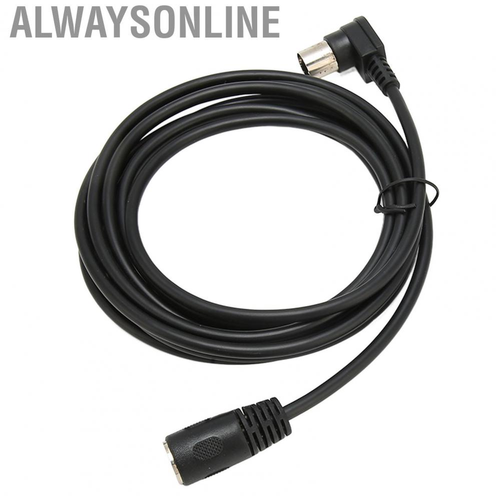 Alwaysonline 90 Degree MIDI Din Extension Cable 5 Pin DIN Male to Female Adapter for Professional Mixers  Systems Broadcast