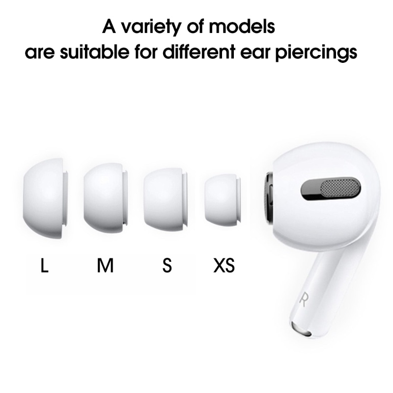 Set 3 Cặp Nút Tai nghe không dây Bằng Silicon Mềm Thoải Mái Chất Lượng Cao Chống Trượt Cho AirPods Pro / Pro 2