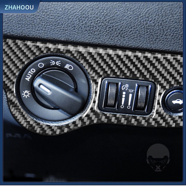 ☃Phụ Kiện Trang Trí Nhà Cửa Kiểu Dáng Dễ Thương Xinh Xắn☃ Miếng Dán In Họa Tiết Sợi Carbon Trang Trí Bảng Công Tắc Đèn Pha Cho Xe Hơi