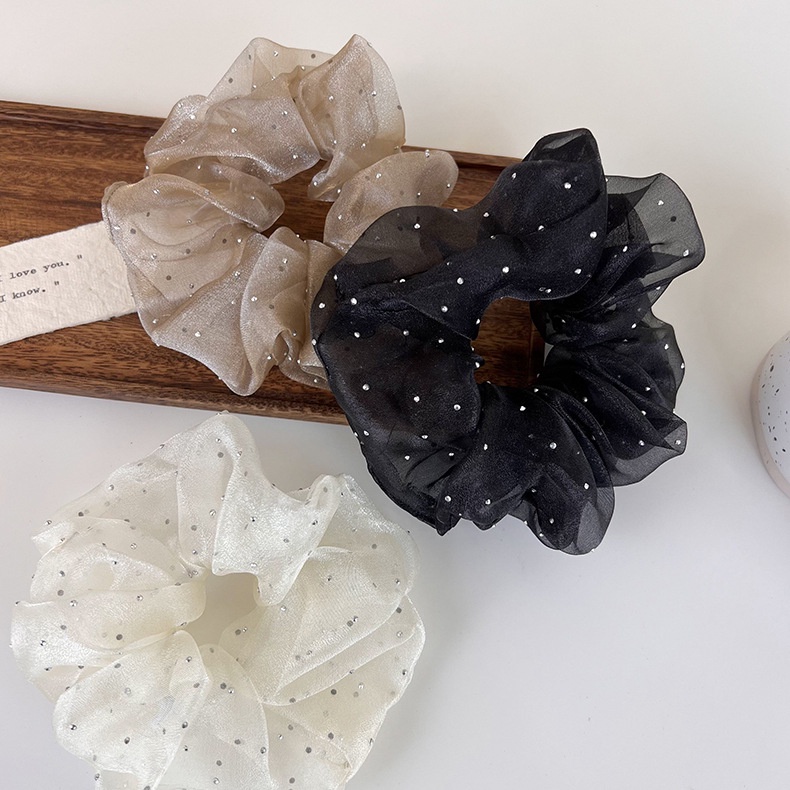 Dây Cột Tóc Organza Scrunchy Thời Trang Hàn Quốc
