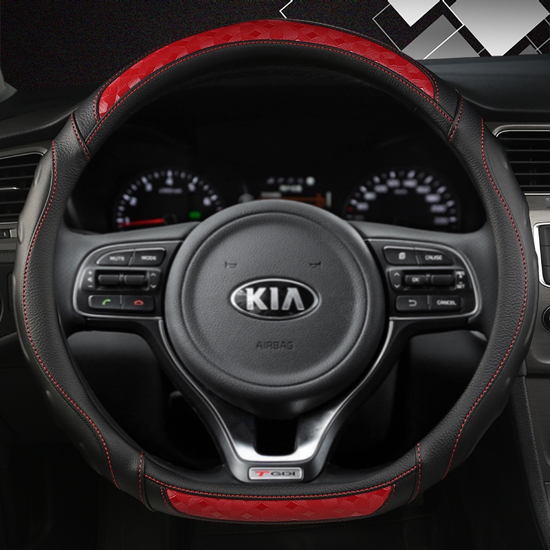 Vỏ Bọc Vô Lăng Xe Hơi Hình Chữ D Cho Kia K5 Optima 2019 2020 Forte GT 2019-2021 Ceed Cee 'D GT 2018 2019 Kia Stinger 2018-2022