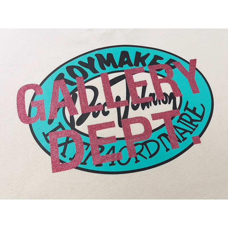 ❤❀   ❤ Áo Thun Cotton Tay Ngắn Dáng Rộng In Chữ GALLERY DEPT Heartbroken Thời Trang Cho Cặp Đôi