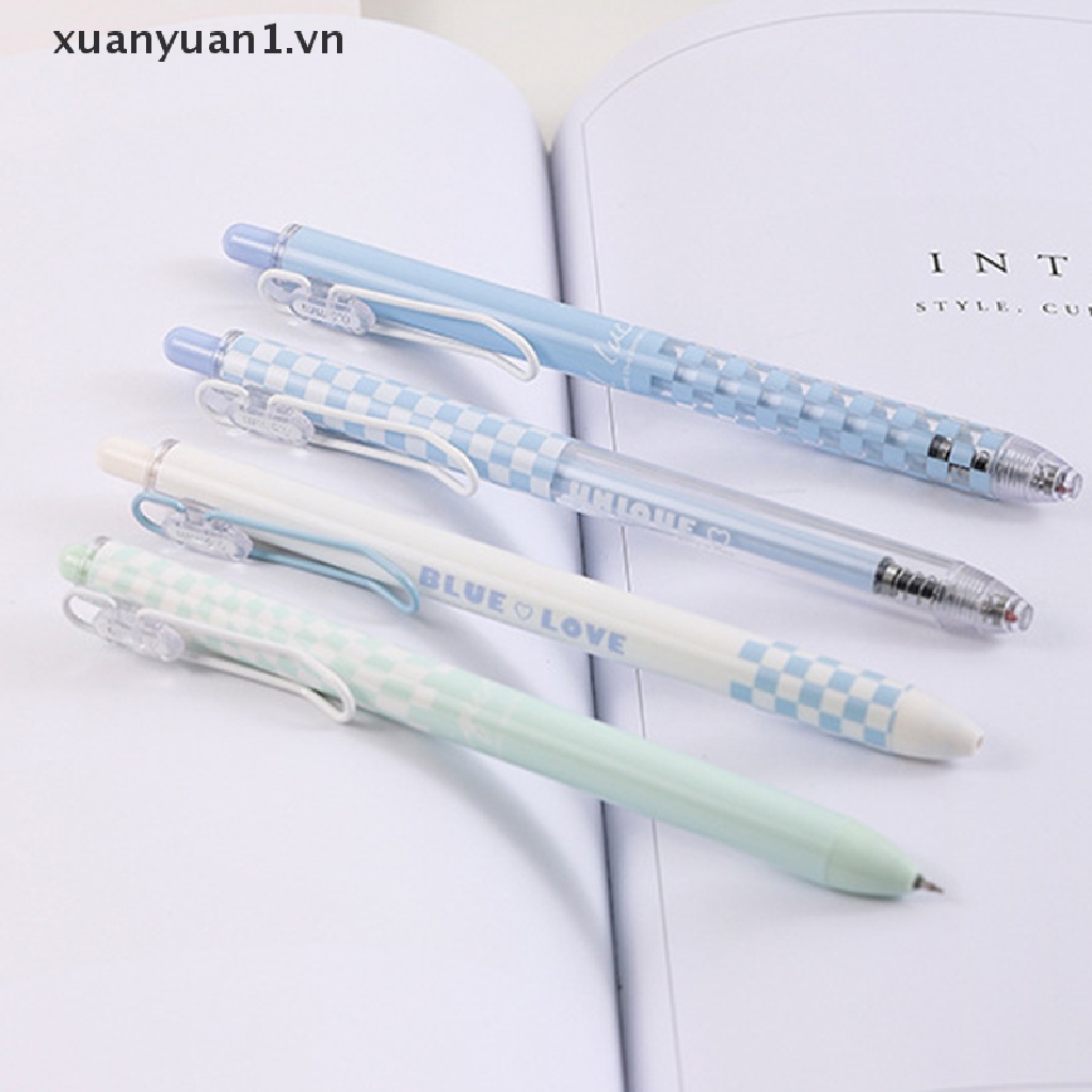 Set 4 Bút Bi Ngòi 0.5mm Họa Tiết Trái Tim Xinh Xắn