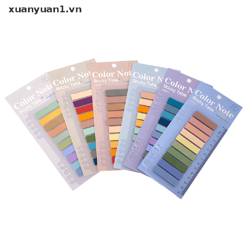 Set 200 Tờ Giấy Ghi Chú Tự Dính Họa Tiết Dễ Thương Dùng Trong Trường Học / Văn Phòng