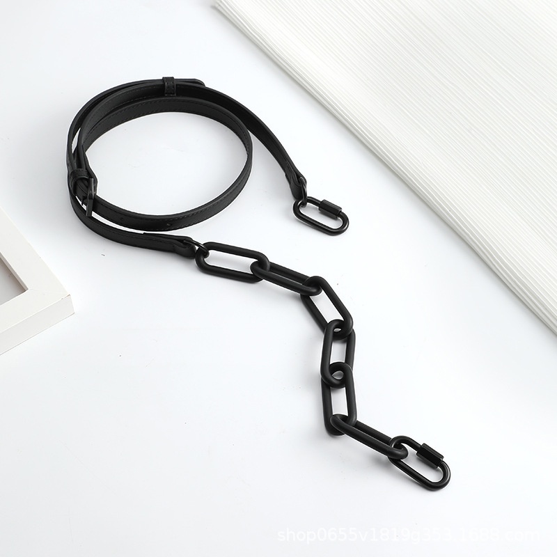 Issey miyake acrylic dây chuyền da hai trong một phù hợp với dây đeo túi tote issey miyake để thay thế diy