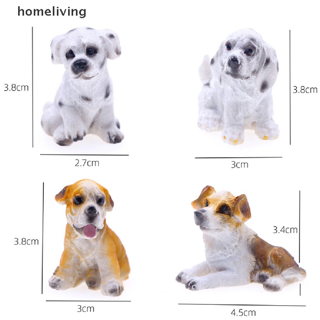 Mô Hình Cún Cưng Mini Bằng Nhựa resin Trang Trí Tiểu Cảnh / Nhà Búp Bê