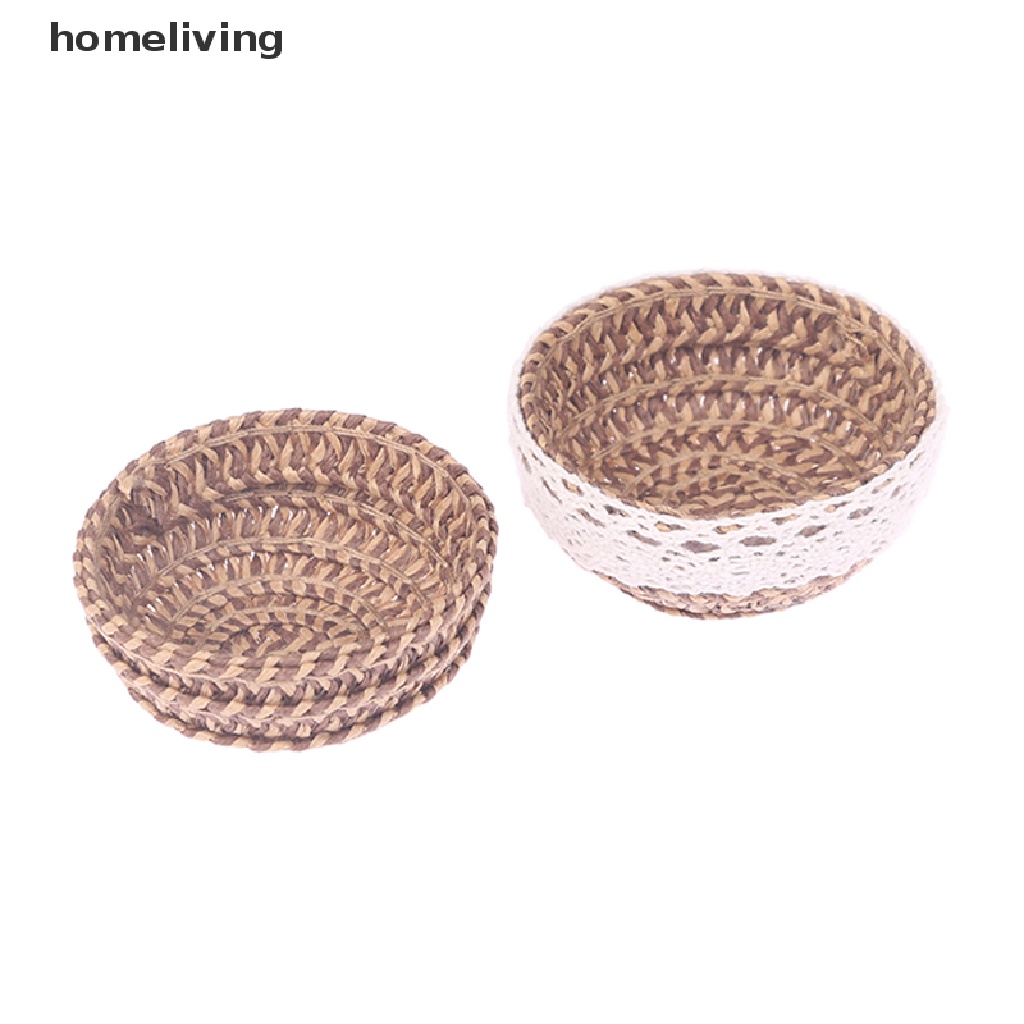 Giỏ Đan Đựng Trái Cây Tỉ Lệ 1: 12 1: 6 Trang Trí Nhà Búp Bê