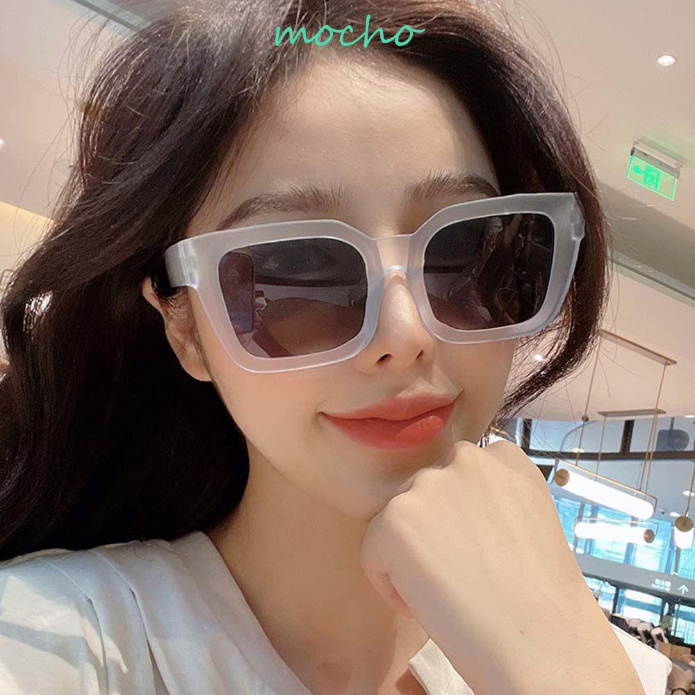 Kính Mát Gọng Vuông Lớn Chống Tia UV Họa Tiết Da Báo Thời Trang