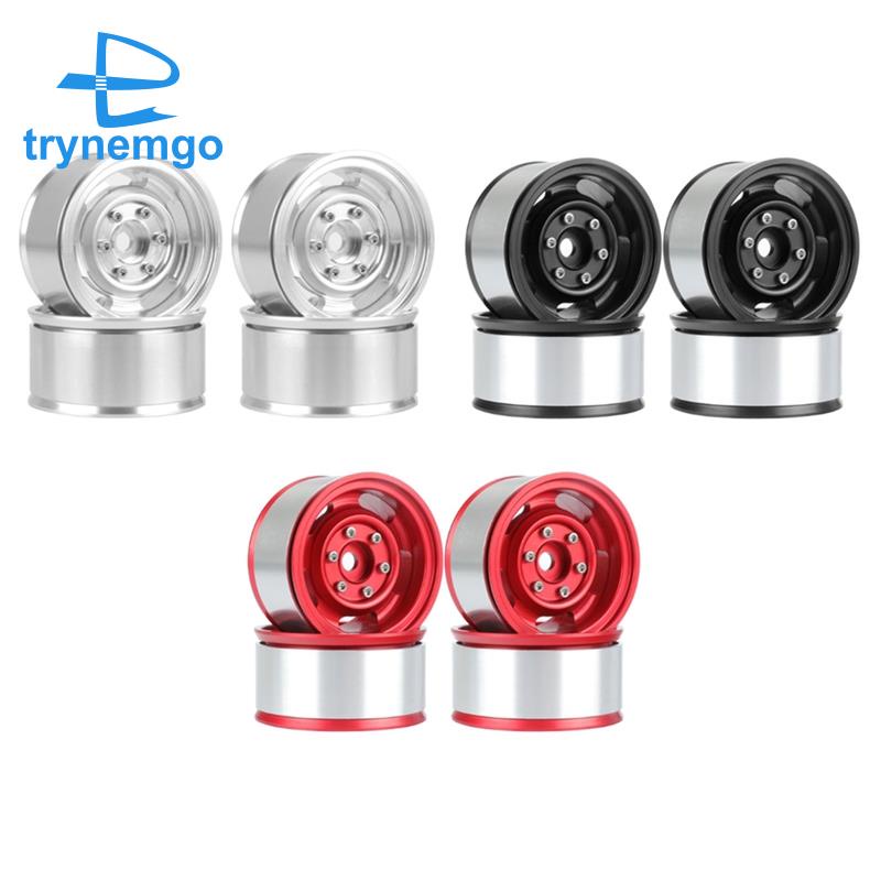 Set 4 Bánh Xe 76mm 1.55 Inch Chuyên Dụng Cho Xe Điều Khiển Từ Xa Axial Yeti Jr RC4WD Tamiya CC01 1 / 10