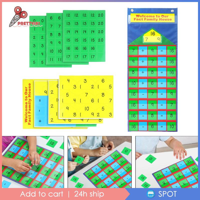 Lịch Học Toán Bỏ Túi Prettyia1 Dành Cho Bé 3 Tuổi