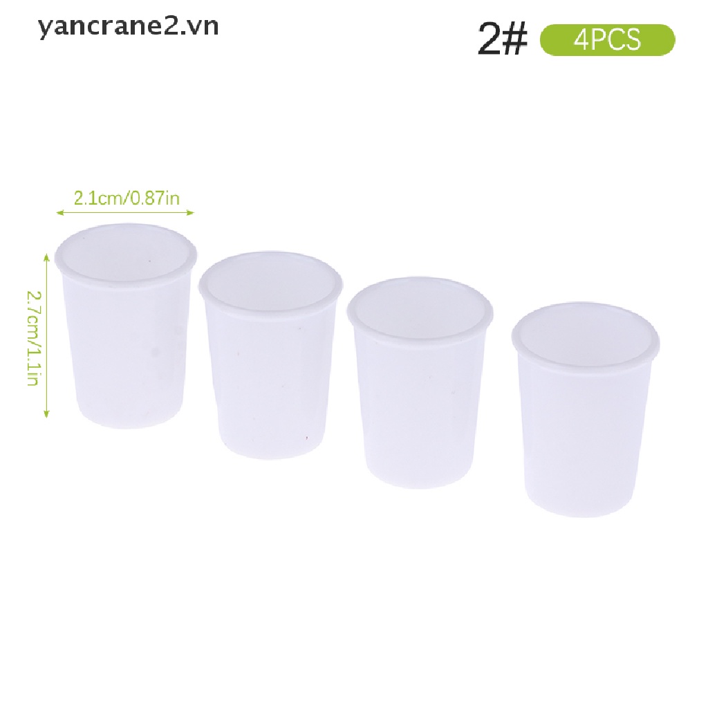 Set 4 Ly / Tách Uống Cà Phê / Kem Màu Trắng Trang Trí Nhà Búp Bê 1: 6 2.vn