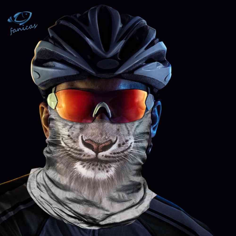 Khăn Choàng Cổ Che Phủ Mặt Không Đường May Thoáng Khí In Họa Tiết Động Vật Dành