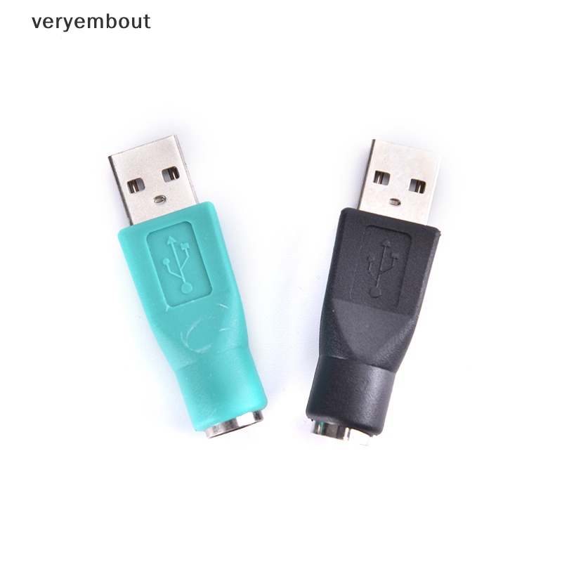 Đầu Nối Chuyển Đổi PS2 PS / 2 Female Sang USB Male Cho PC Laptop