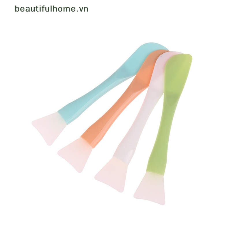 Cọ Đắp Mặt Nạ Đầu Silicon Mềm Tích Hợp Màng Bùn Hai Công Dụng