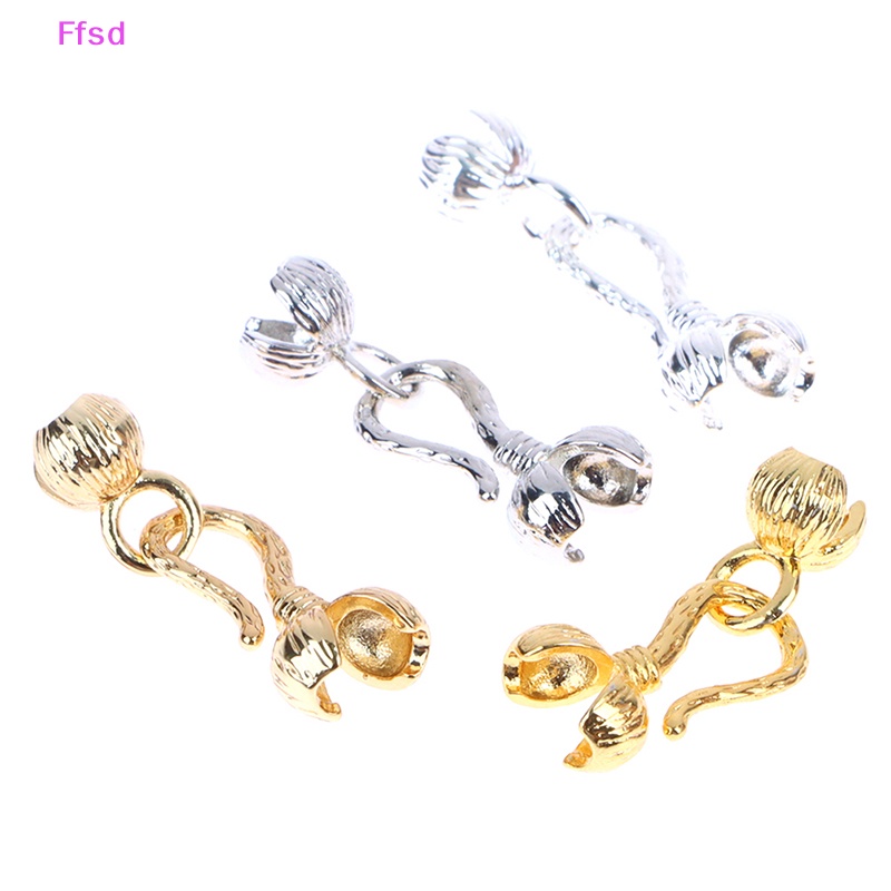 {Ffsd} Set 5 Móc Kẹp Nối Bud Bằng Đồng Thau Màu Vàng Cho Trang Sức Findings * Bán Chạy