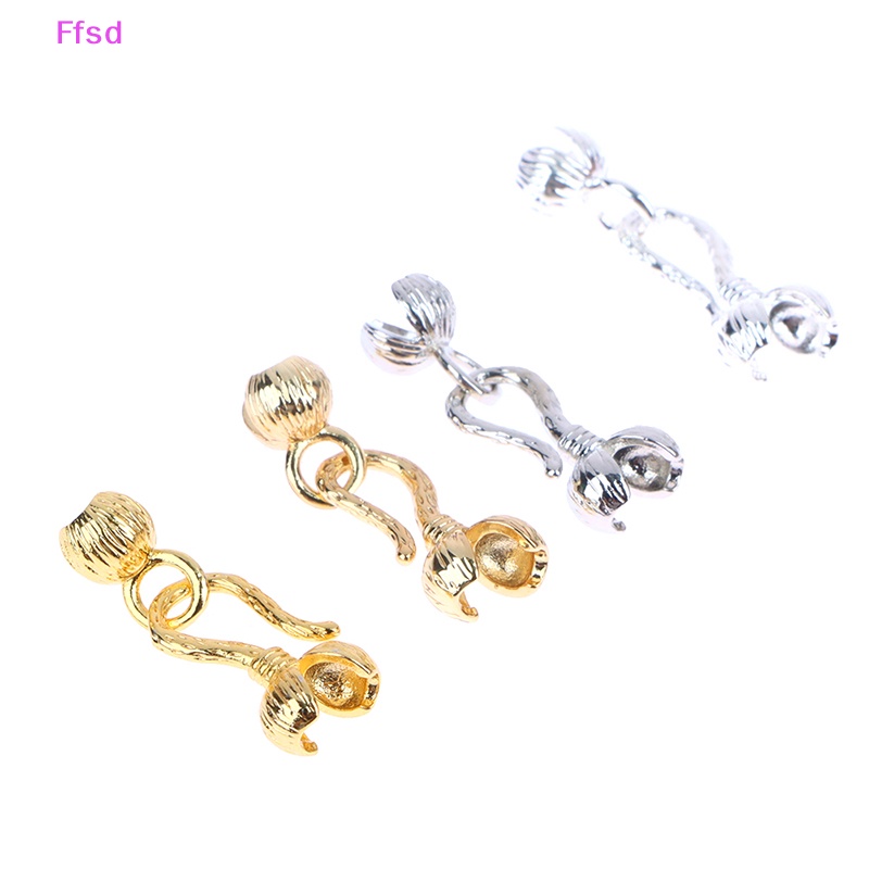 {Ffsd} Set 5 Móc Kẹp Nối Bud Bằng Đồng Thau Màu Vàng Cho Trang Sức Findings * Bán Chạy