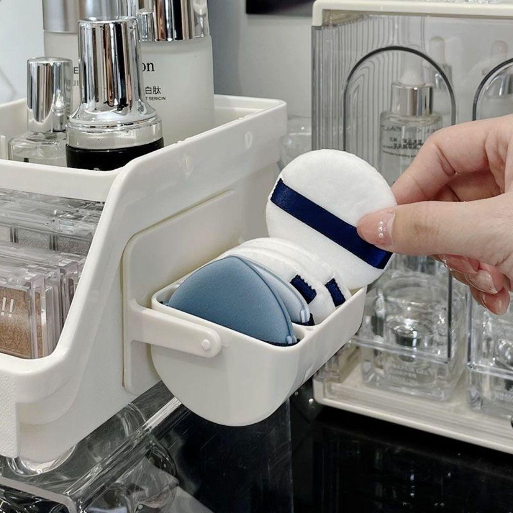 GLENES Giá Đỡ Mút Trang Điểm / Đồ Dùng Hình Trứng Đa Năng Gắn Tường Không Đục Lỗ Siêu Bền Tiện Dụng