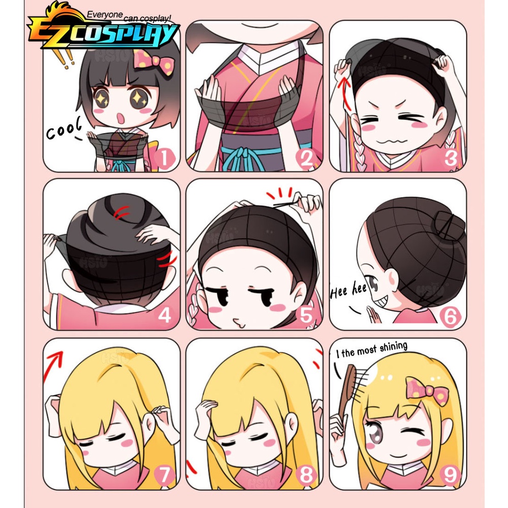 Tóc Giả Cosplay Nhân Vật Oshi No Ko Hoshino Ai Dài 75cm