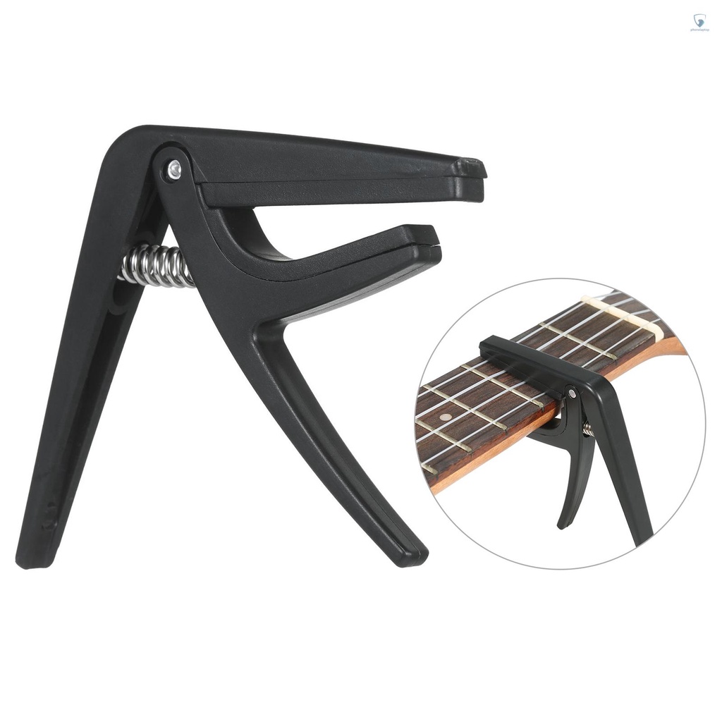 Kẹp Capo Bằng Nhựa Và Thép Màu Đen Thay Thế Nhanh Chóng Chuyên Nghiệp Cho Đàn Ukulele