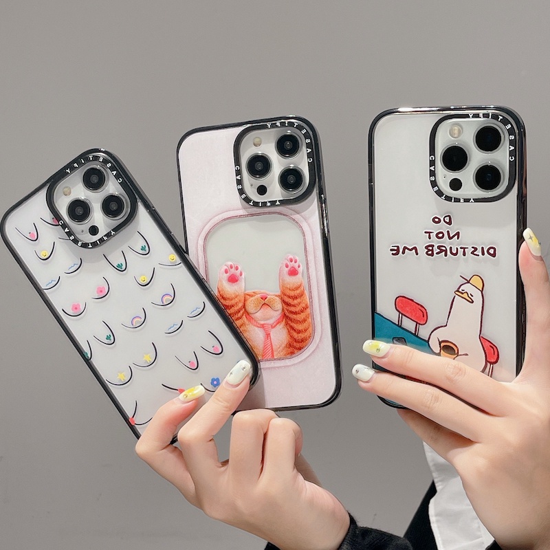 Ốp Điện Thoại Acrylic Cứng In Hình Phác Thảo Cho iPhone 15 14 13 12 11 Pro Max Plus