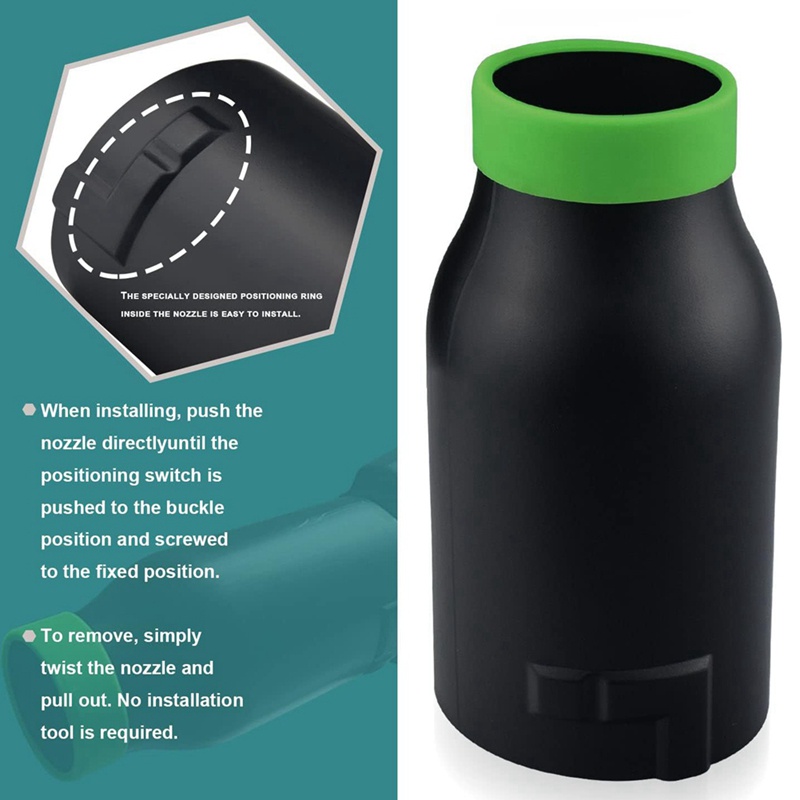 Vòi sấy ô tô thay thế 8Inch cho máy thổi lá EGO 530575 580 615 650 765, Giúp làm sạch xe khô nhanh hơn