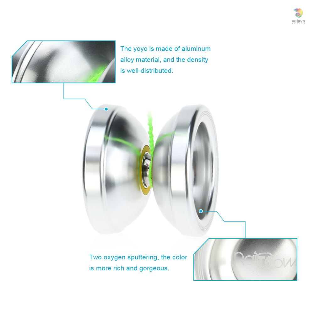 Đồ Chơi Yoyo T6 8 Bi Bằng Hợp Kim Nhôm Màu Bạc Cho Bé