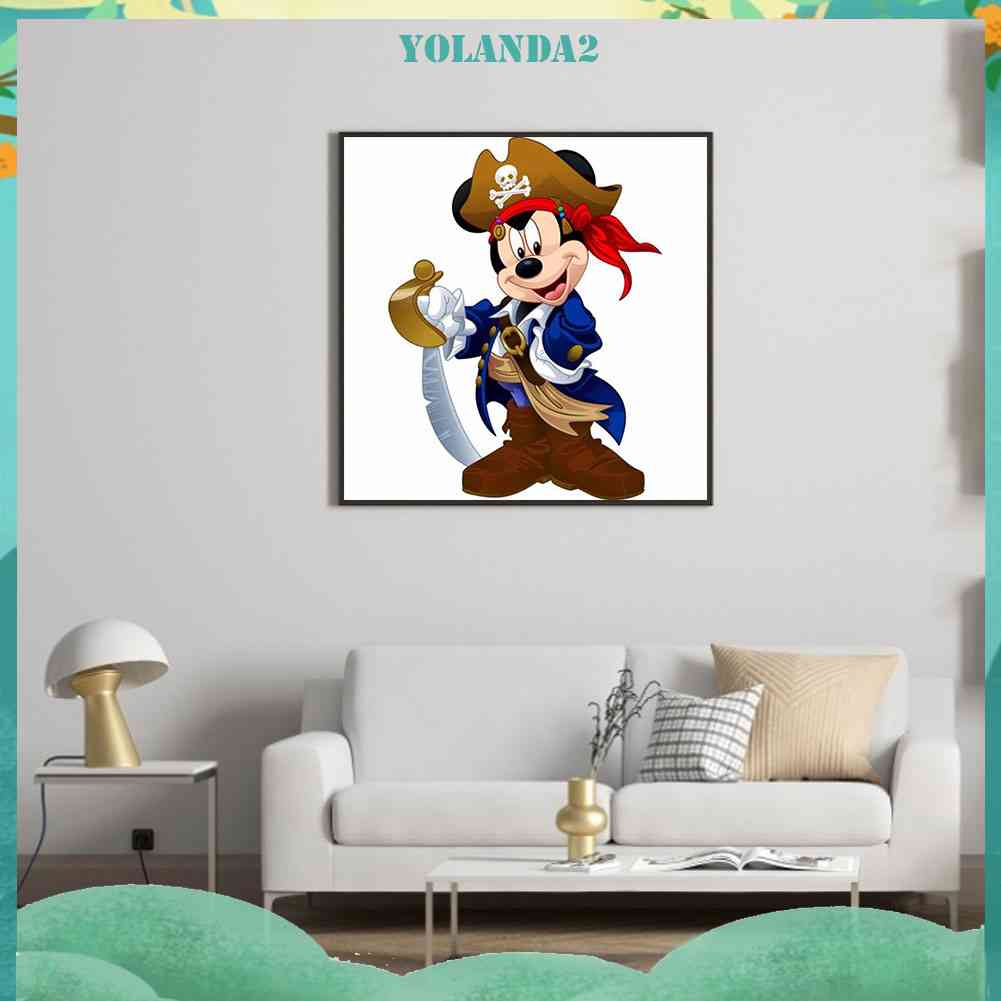 Bộ Tranh Đính Đá 5D Họa Tiết Hoạt Hình Độc Đáo DIY Dùng Trang Trí Nhà Cửa