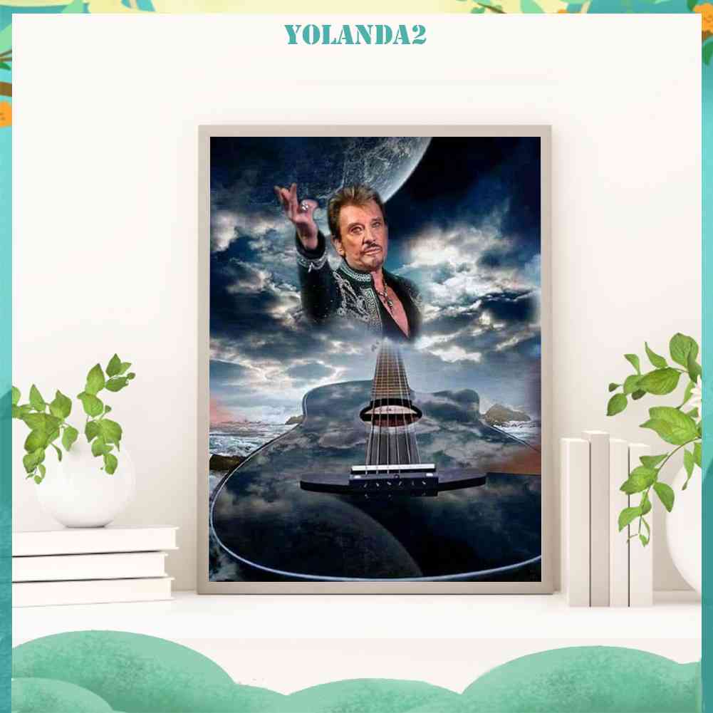 Bộ Tranh Đính Đá 5D Họa Tiết Ca Sĩ Độc Đáo DIY Dùng Trang Trí Nhà Cửa