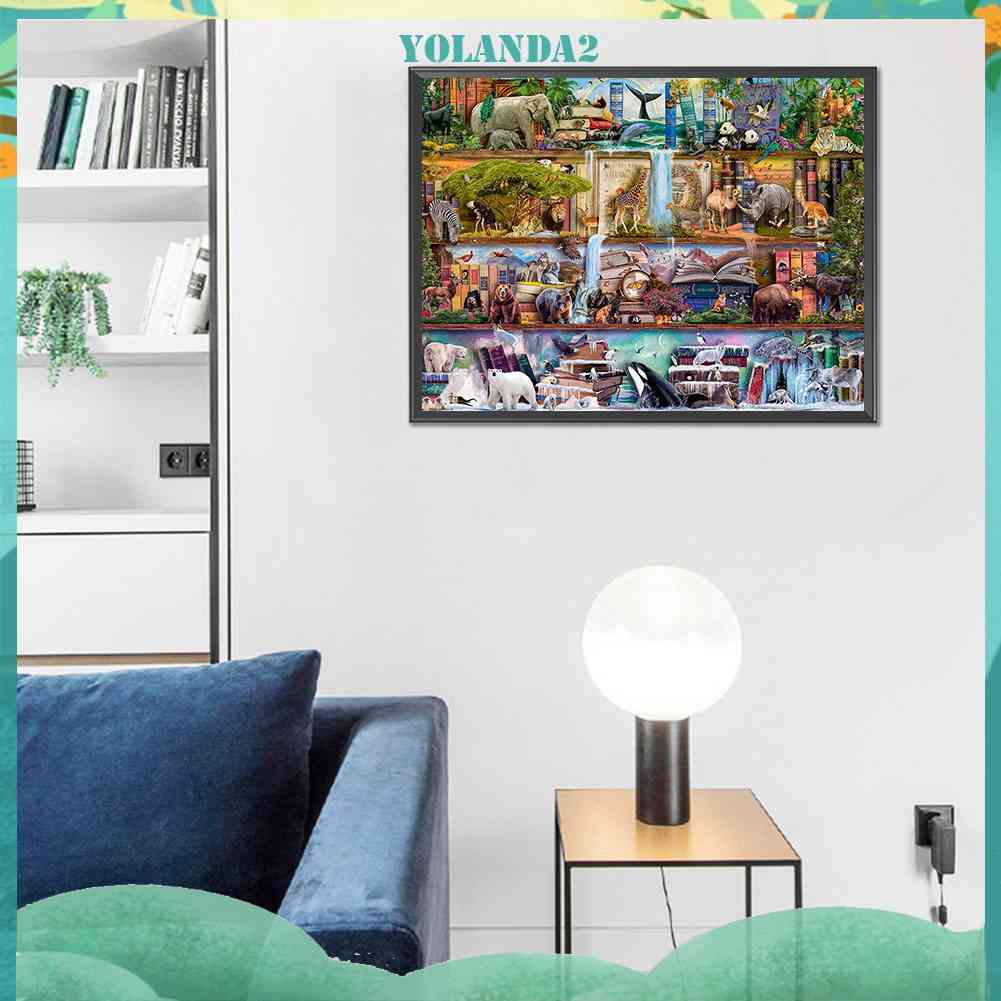 Bộ Tranh Đính Đá 5D Họa Tiết Động Vật Độc Đáo Diy Dùng Trang Trí Nhà Cửa