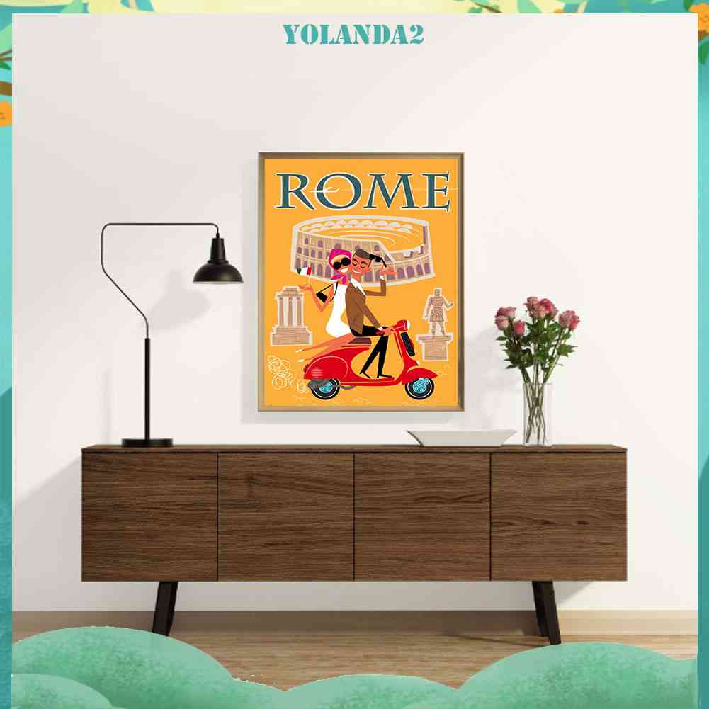 Bộ Tranh Đính Đá 5D Họa Tiết Nhân Vật Hoạt Hình Độc Đáo DIY