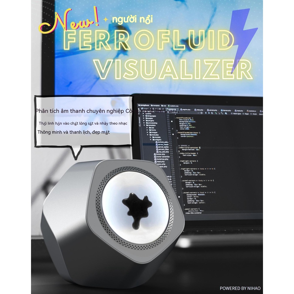 Floater Ferrofluid Venom Trang trí sáng tạo âm thanh Bluetooth