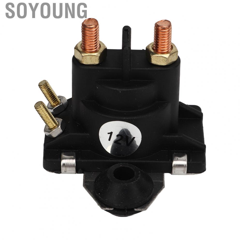 Soyoung Solenoid Relay Switch  Stable Performance 12V 4 Terminals 89 818997A2  for Marine 20‑90HP Engine