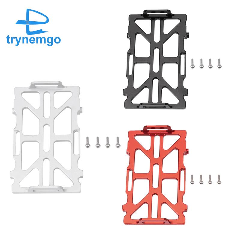 1 Bộ Khung Giữ Pin Bằng Kim Loại Màu Bạc Cho Xe Điều Khiển Từ Xa Axial SCX24 1 / 24