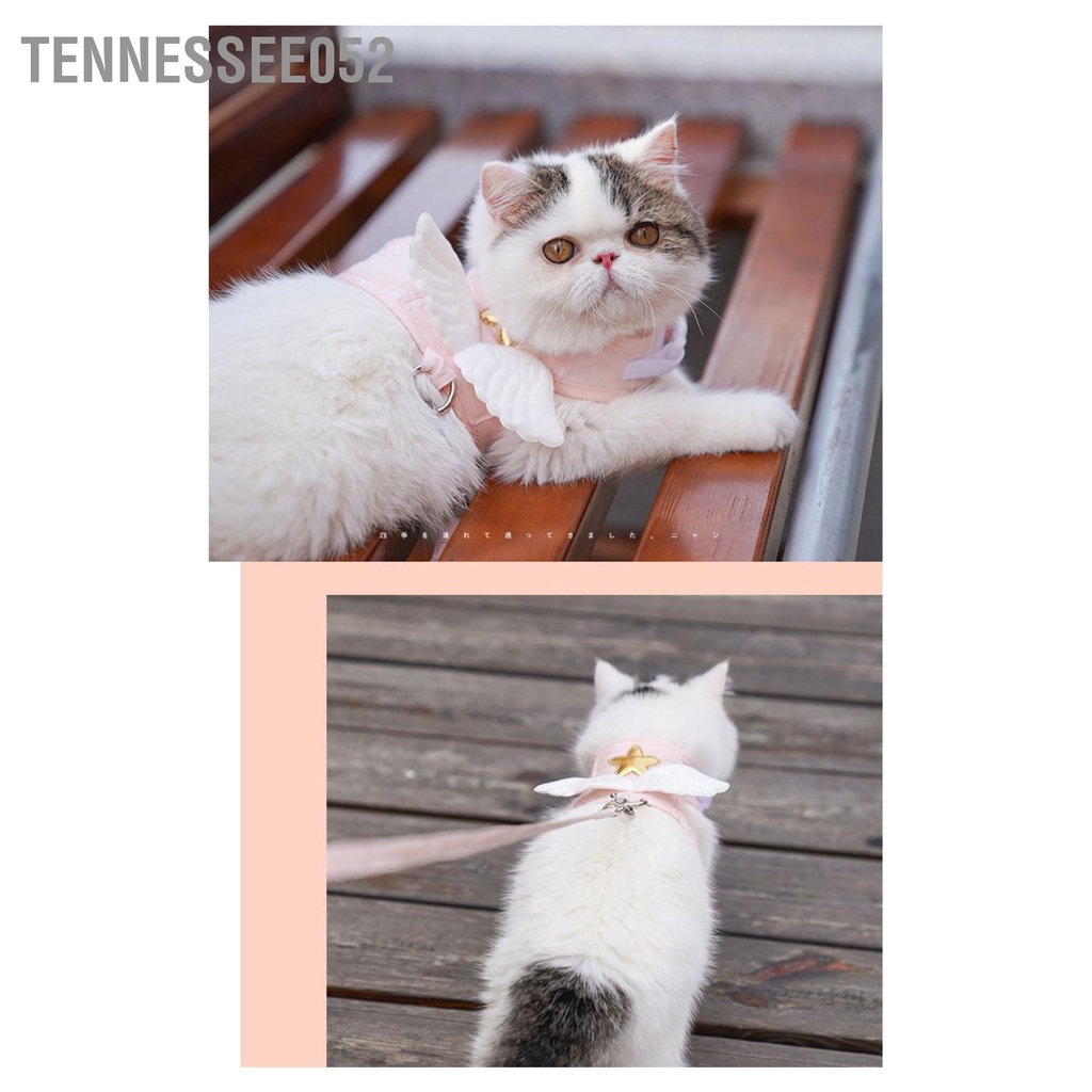 Tennessee052 Mèo Dây Xích Có Thể Điều Chỉnh 4 Mùa Đa Năng Dễ Thương Đôi Cánh Thiên Thần Áo Với Lực Kéo 1.5M Cho Con