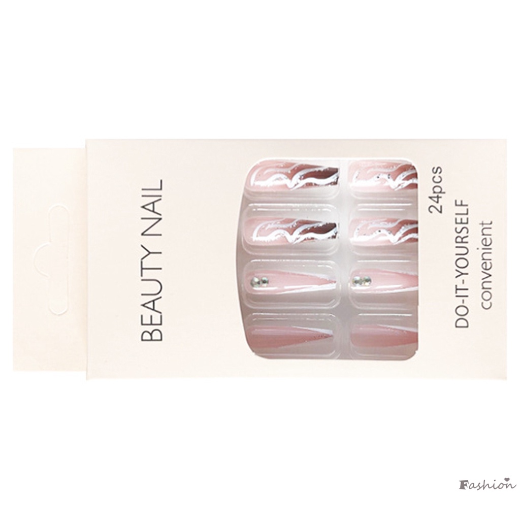 Móng Tay Giả Màu Trắng Không Độc Hại Thân Thiện Với Môi Trường