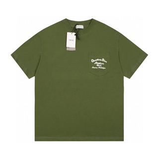 Áo thun unisex tay ngắn cổ điển in chữ di88or88 thời trang đường phố cao cấp