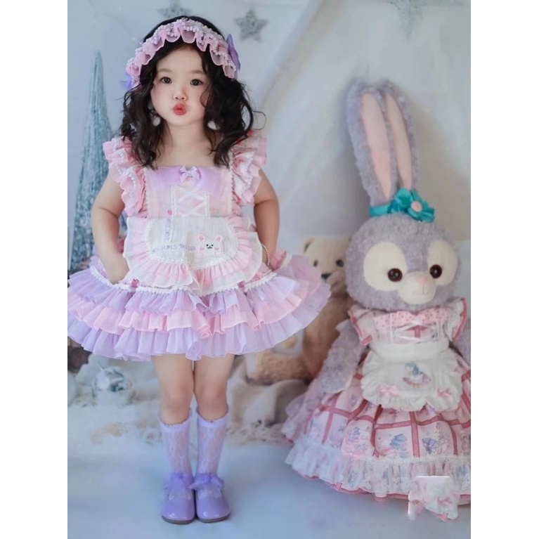 Đầm Công Chúa Lolita Thời Trang Mùa Hè 2023 Cho Bé Gái