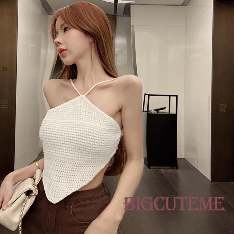 Áo Hai Dây Mini Màu Sắc Thời Trang Mùa Hè Quyến Rũ Cho Nữ