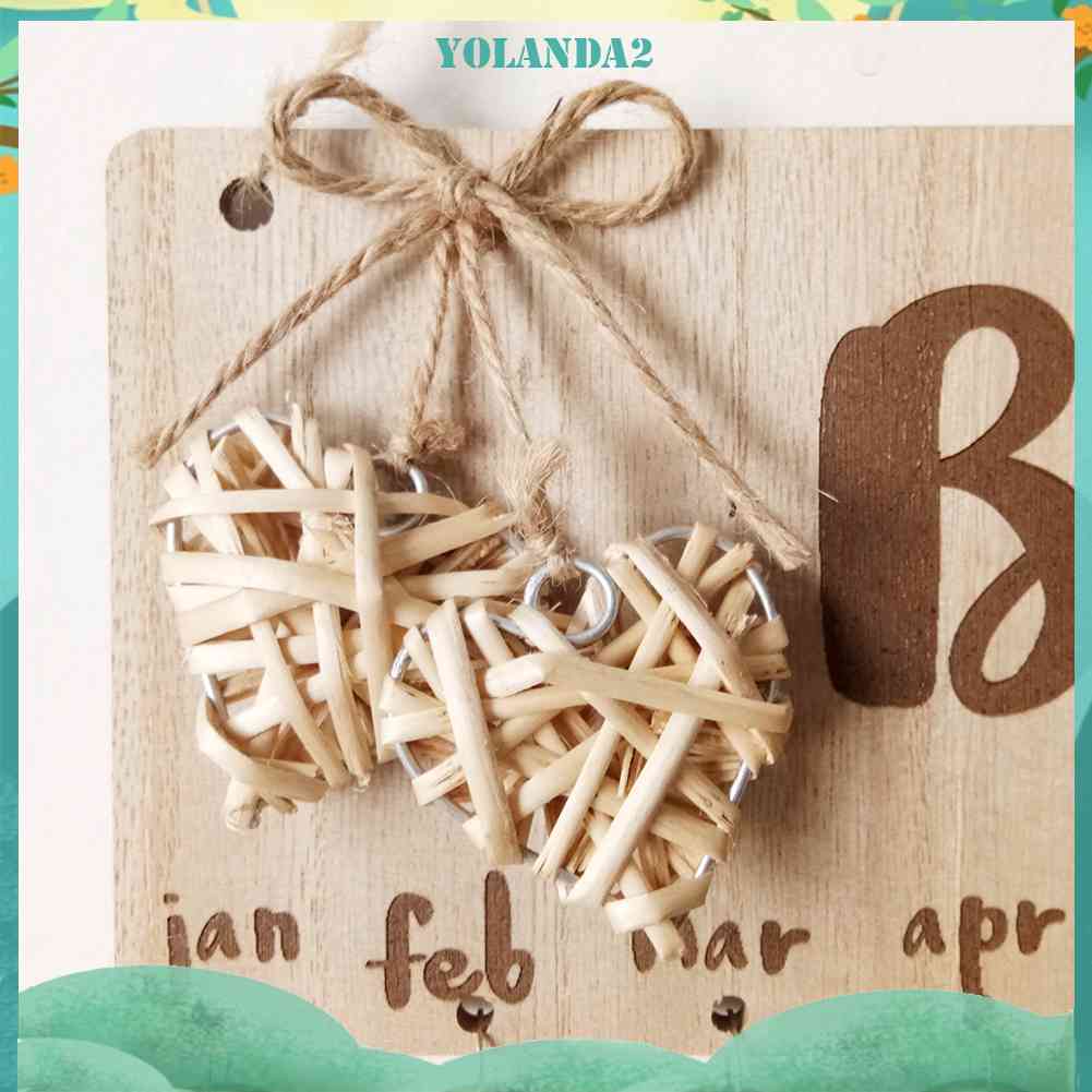 Lịch Nhắc Nhở Ngày Sinh Nhật Treo Tường Hình Tròn Bằng Gỗ DIY