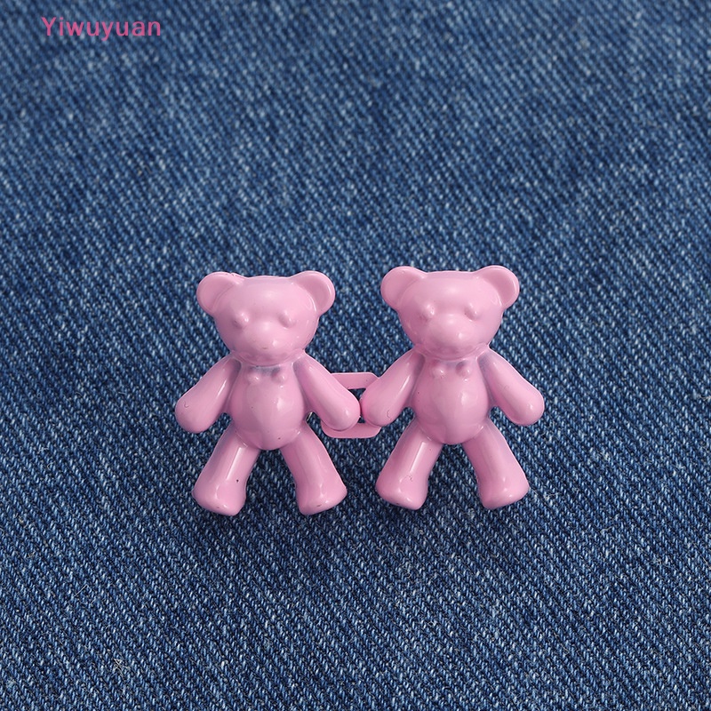 1 Cặp Khóa Thắt Lưng Quần Jean Không Cần Đóng Đinh Tháo Rời Được Mới