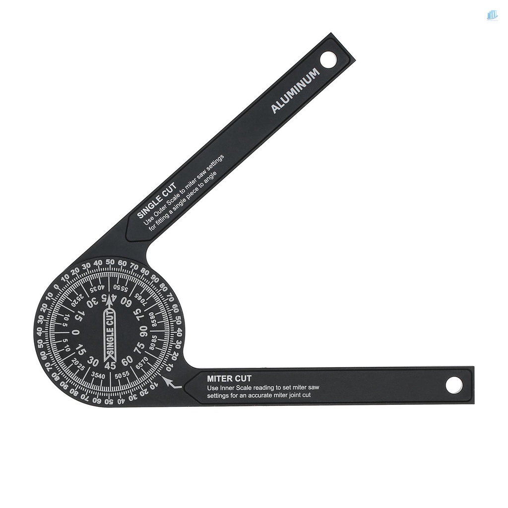 Cân Đọc Sách Bên Trong &amp; Ngoài Bằng Hợp Kim Nhôm Cho Thợ Mộc 7-inch Miter Saws Protractor 7-inch