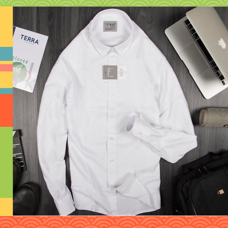 ẢNH SHOP CHỤP - Sơmi trắng vân chéo vải xịn from âu - dáng SlimFit gọn gàng - - chiếc sơmi này đẹp dã man mn ơi - -