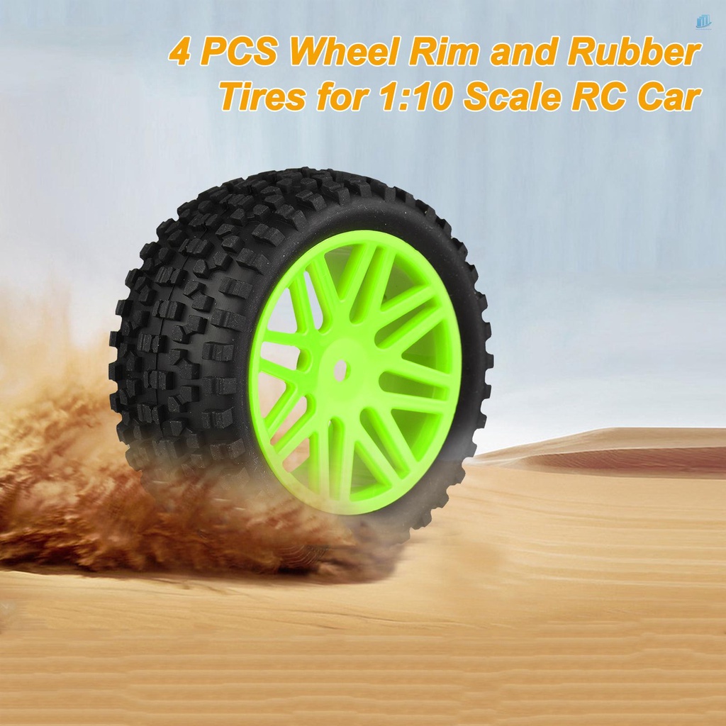 Set 4 Bánh Xe Cao Su 85mm 85mm Thay Thế Chuyên Dụng Cho Xe Điều Khiển Từ Xa 1: 10 DIY s2mwvn