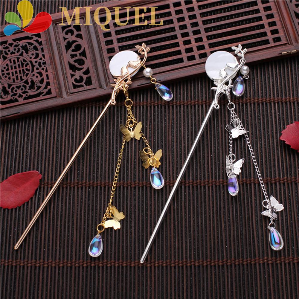 Trâm Cài Tóc Phối Tua Rua Hình Bướm Phong Cách Trung Hoa Cổ Điển Thời Trang